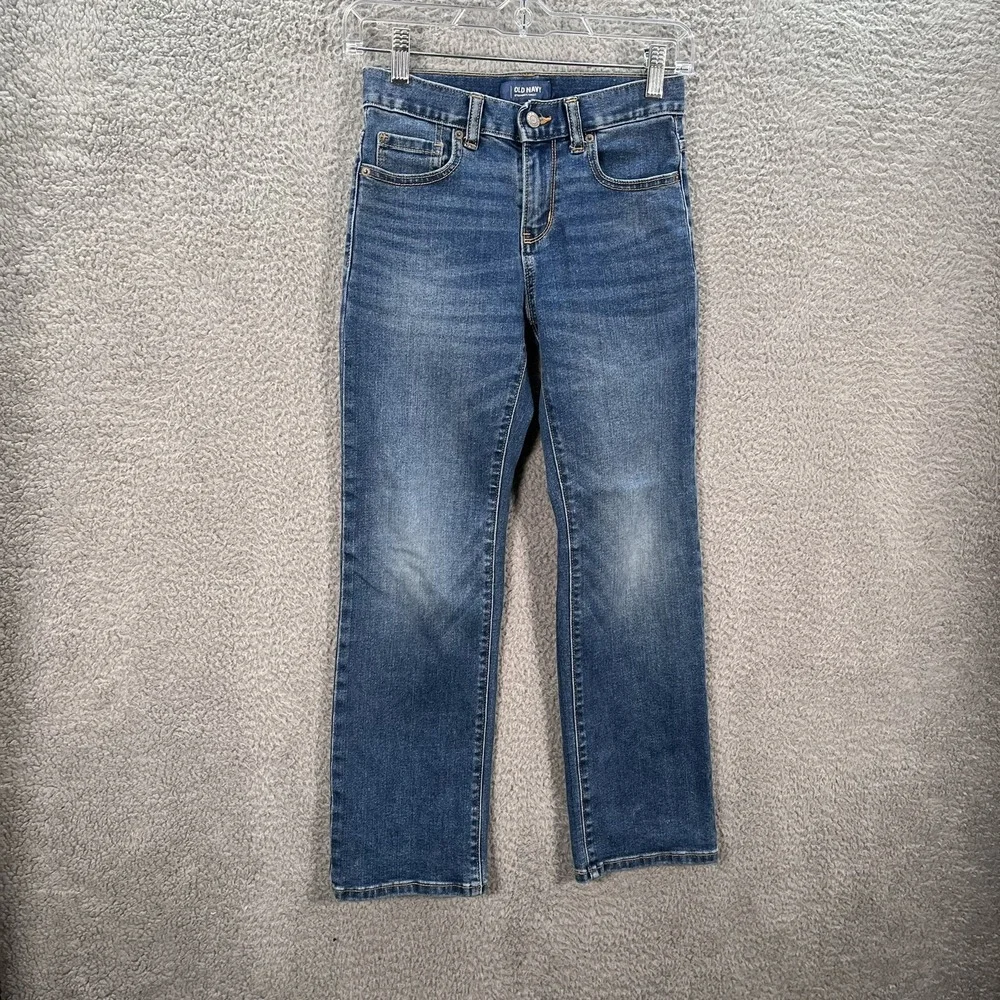 Old Navy Jeans Youth 10 Regular Blue Denim‎ Distressed Preppy School